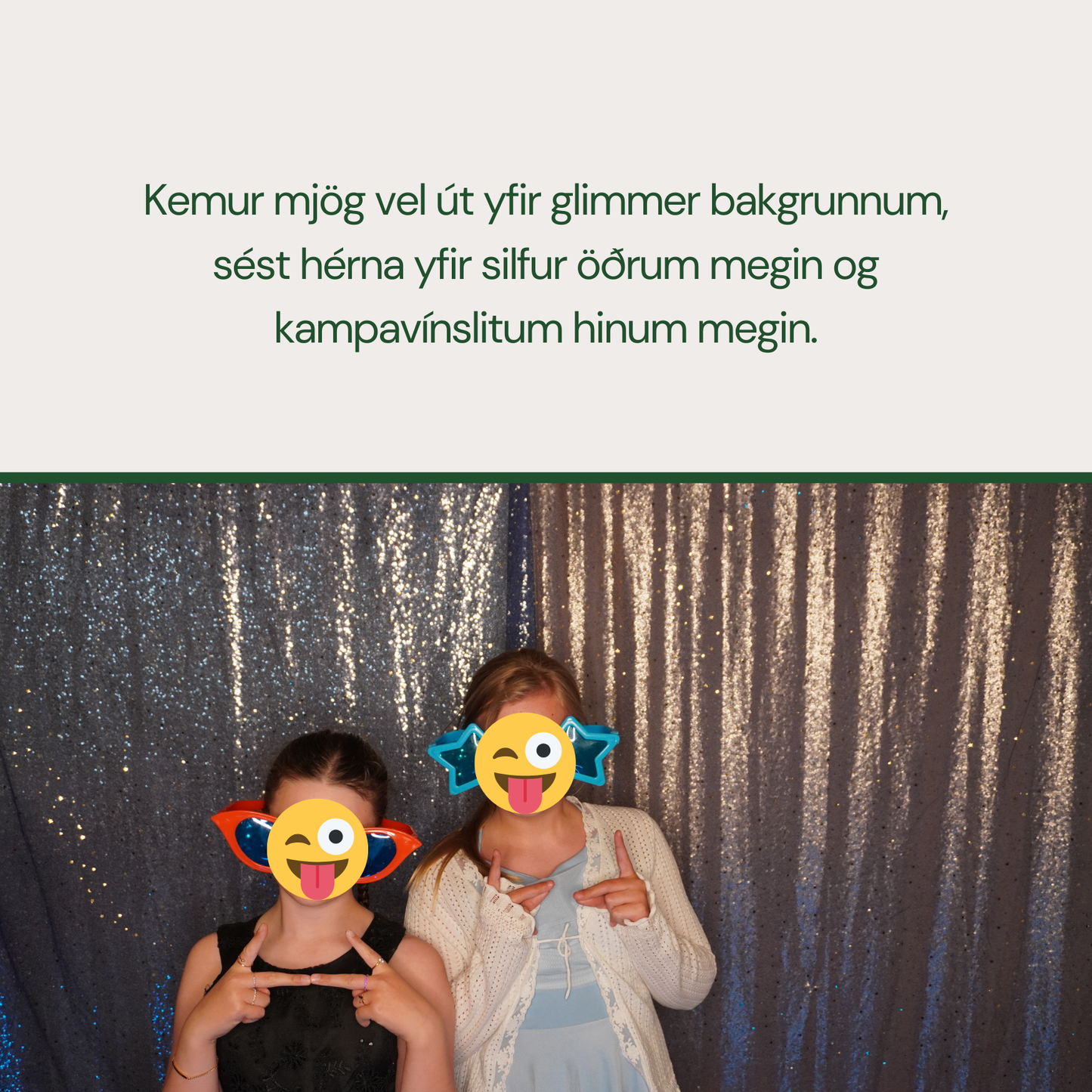 Blátt mesh með stjörnum
